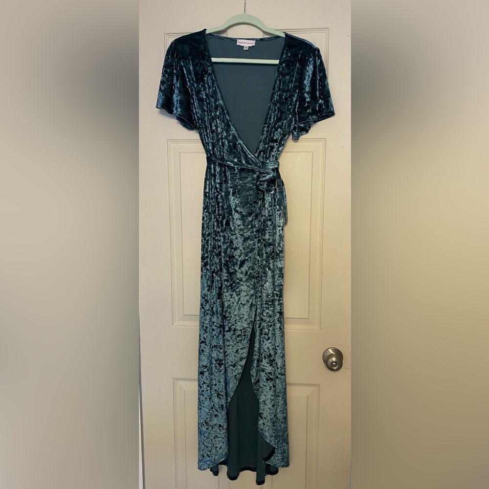 Velvet Wrap Dress
